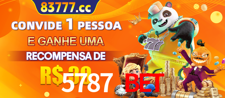 Banner institucional da 5787 BET sobre parceria de marcas e criação de uma marca de excelência, apresentando os mascotes de jogos populares como o Fortune Tiger.